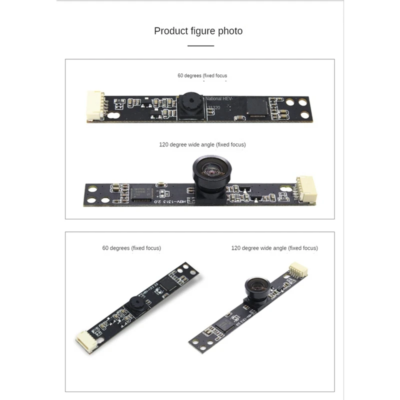 وحدة كاميرا FULL-20X OV2659 عالية الدقة 2 مليون بكسل 60 °   وحدة كاميرا USB 1600X1200 5Fps بدون محرك لأجهزة الكمبيوتر المحمول التي تعمل بنظام Android، 60 درجة