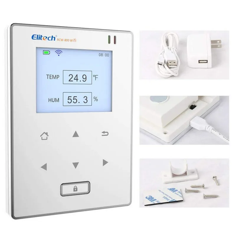 WIFI Elitech RCW-800W-THE Real Time LOT Wireless  Elitech Temperature Humidity Data Logger -40℃~80℃