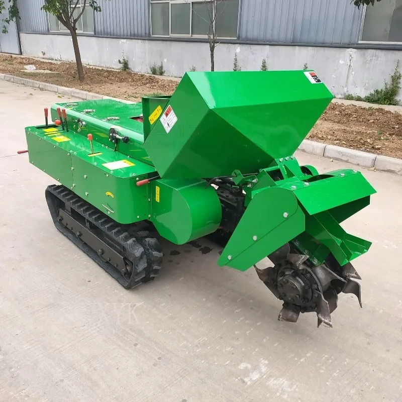 Multifunctional Crawler Farm Cultivator 5 In 1 Ditch Backfill Fertilizer Weeder For Orchard Field Garden Cultivation Work
