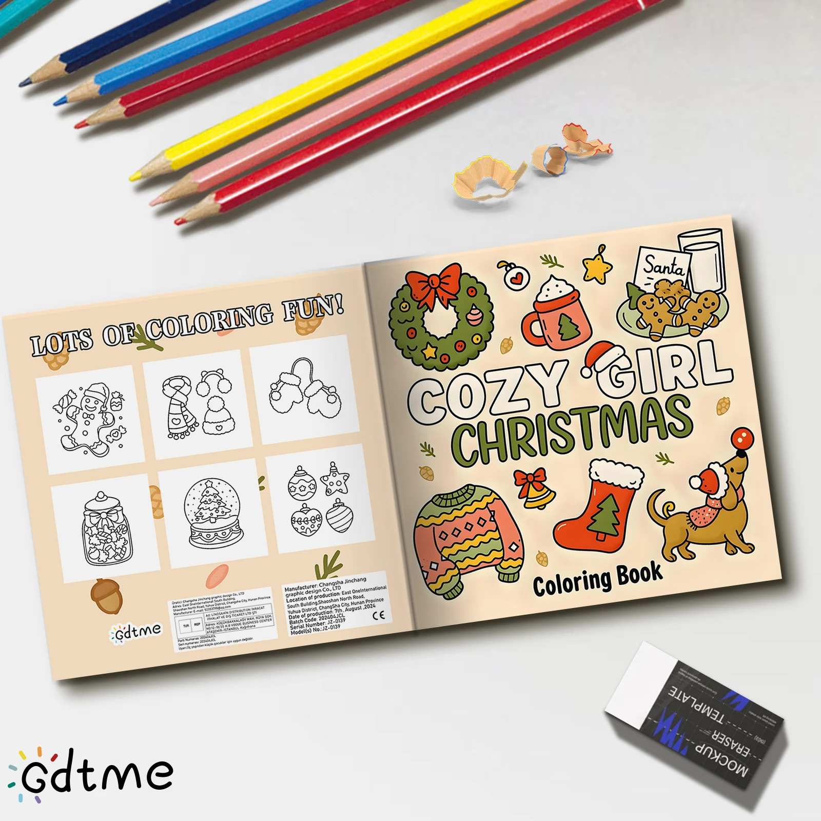 Cozy Girl Christmas Cute & Easy Coloring Book for Adults Cute Drawing Book Perfect Gift for Party and Birthday