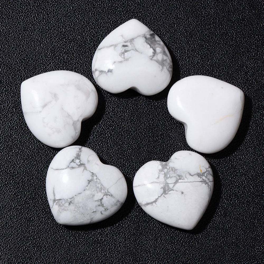 5PCS Stone Carved Heart Shape Chakra Stone Ornaments Healing Energy  Jaspers Agates Statue Home Wedding Decoration Crafts