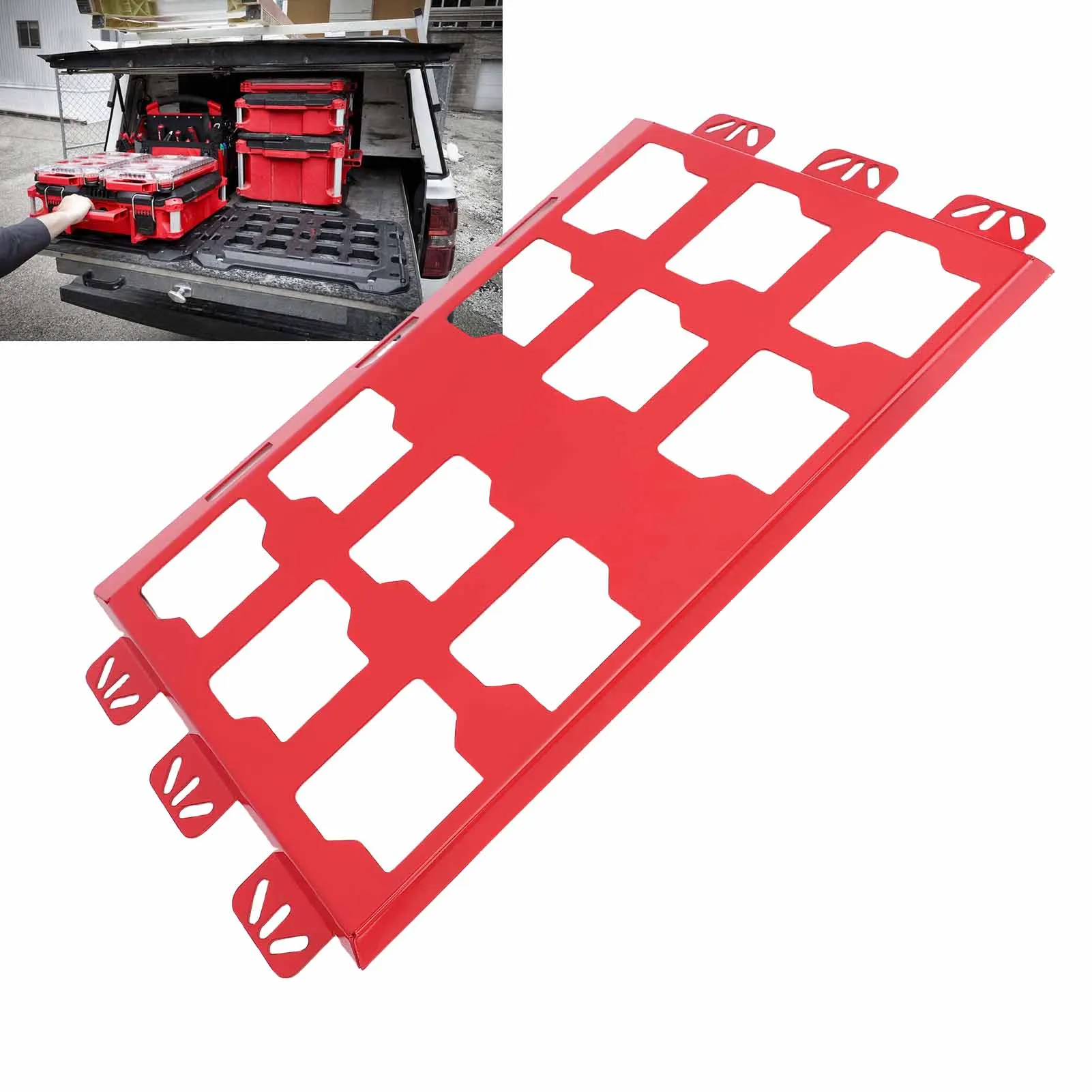 1Pc Truck Mounting Plate for Tool Storage and Organization System Metal Base Replacement for Milwaukee Packout Toolboxes