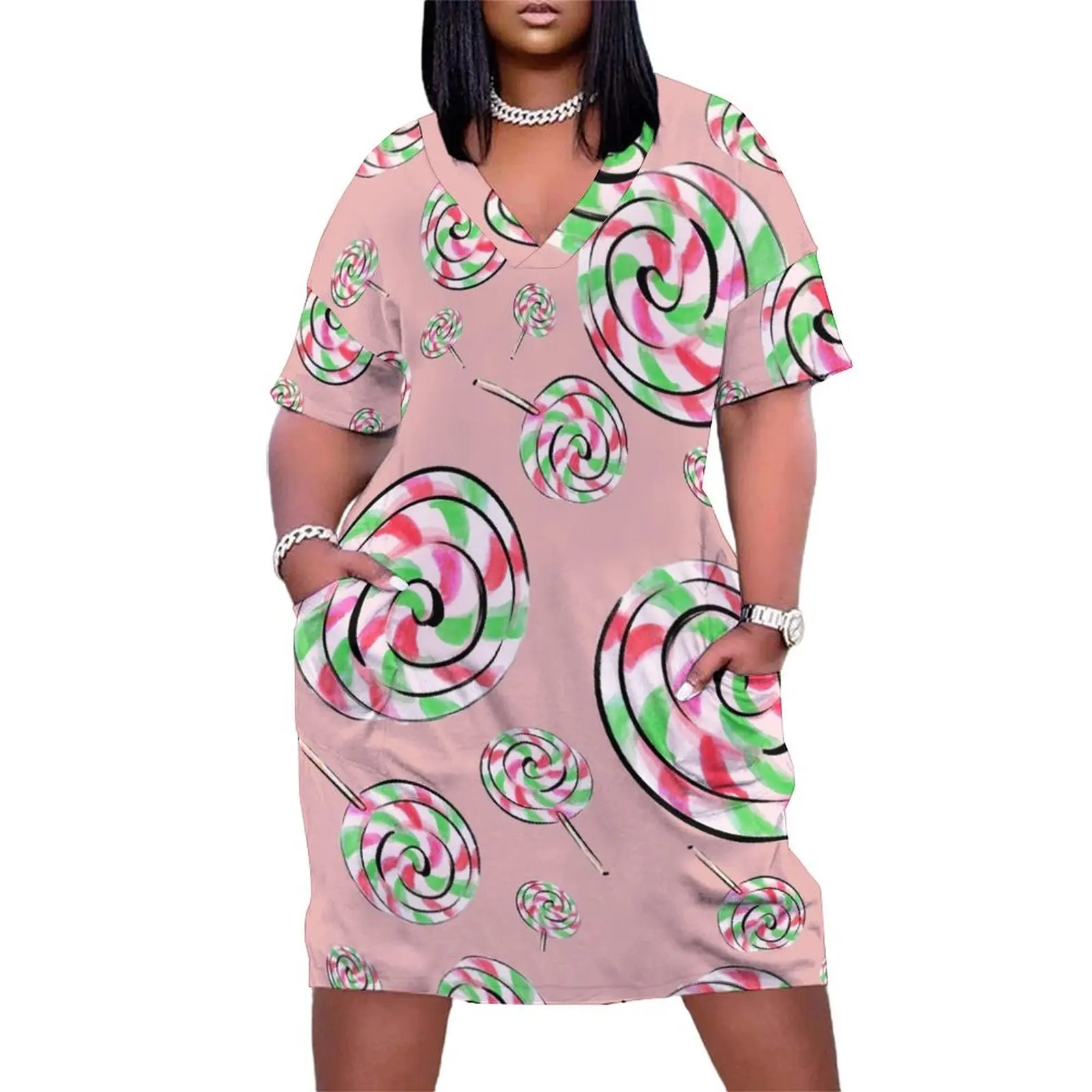 

lolli pops Loose Pocket Dress elegant dresses for women chic and elegant woman dress