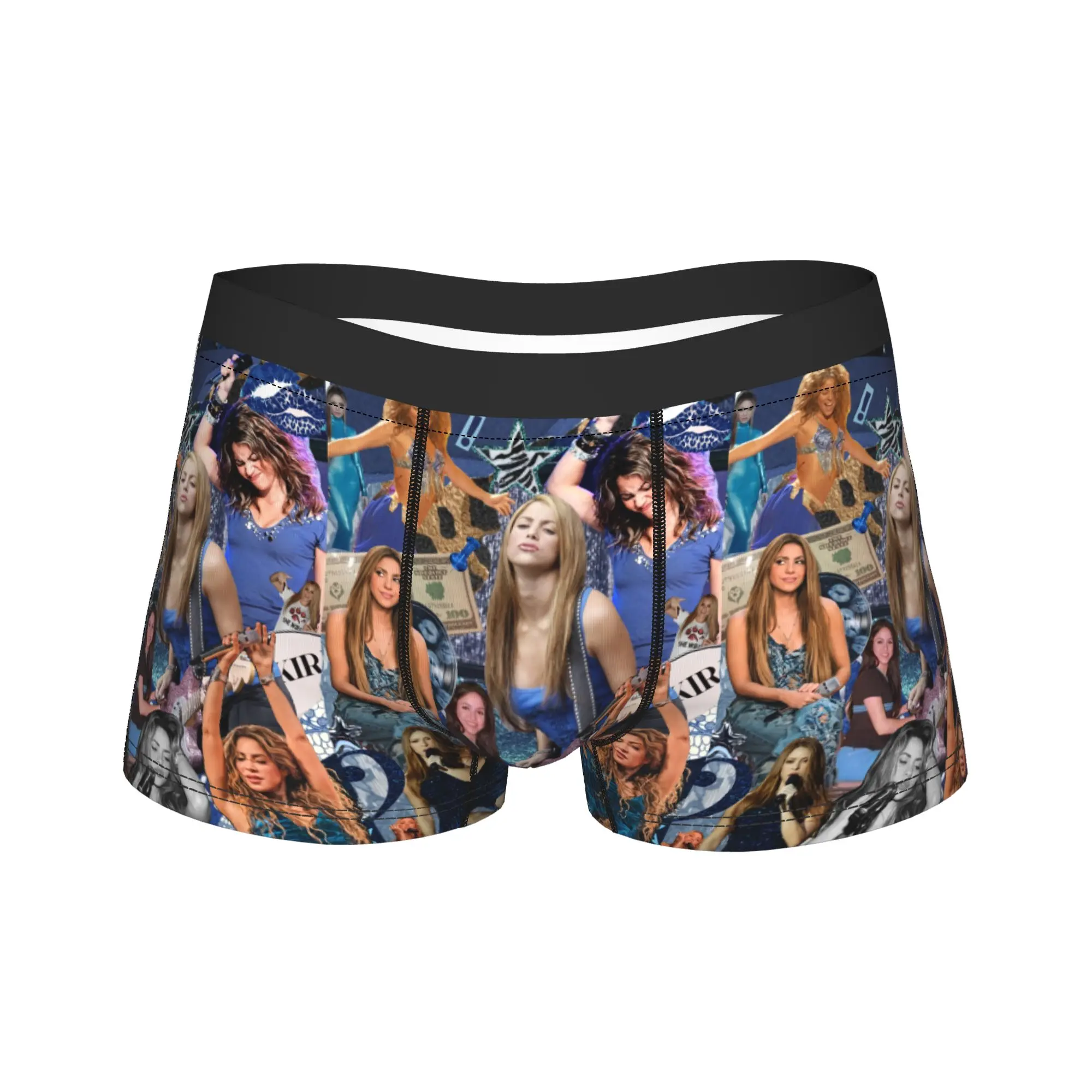 Funny Boxer Shakira Colombian Singer Shorts Panties Briefs Men's Underwear  Breathable Underpants for Male Plus Size