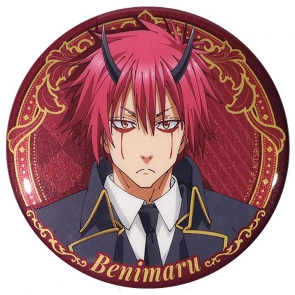 58 mm Anime That Time I Got Reincarnated as a Slime TTIGRAAS ‌   Benimaru Cosplay KOSTÜM Abzeichen Pin SPTE Weißblech Brosche ﻿   Requisite Gilf