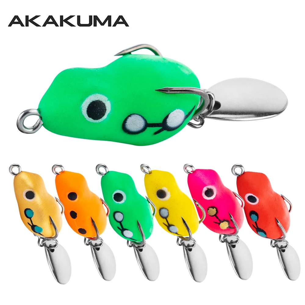 6 Stück schwimmende Sprungfrosch-Angelköder, weicher Frosch, 2,9 cm/3 g, Topwater-Wurfköder, 3D-Augen, Pailletten-Swimbait für Schlangenkopf-Forellenbarsch