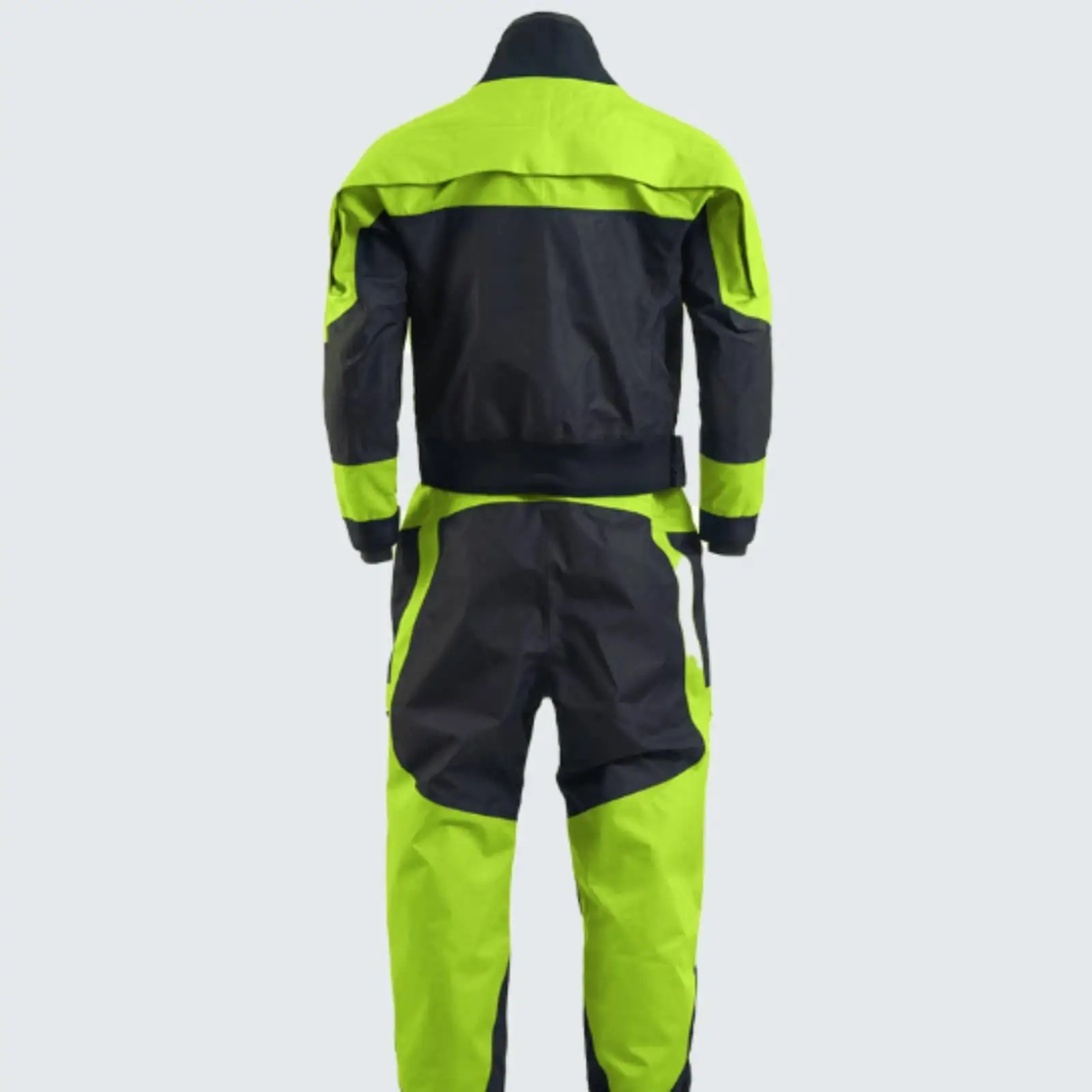 Insulated Dry Suit for Men with Chest Pocket Two Piece Diving Gear Polyester Fabric for Emergency Rescue Boating