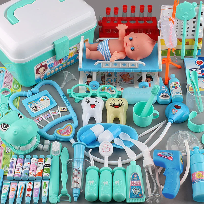 I bambini giocano a casa Doctor Set giocattoli giochi Kit medico ospedaliero gioca borsa da infermiera giocattoli per accessori gioco per bambini nuovo 2022