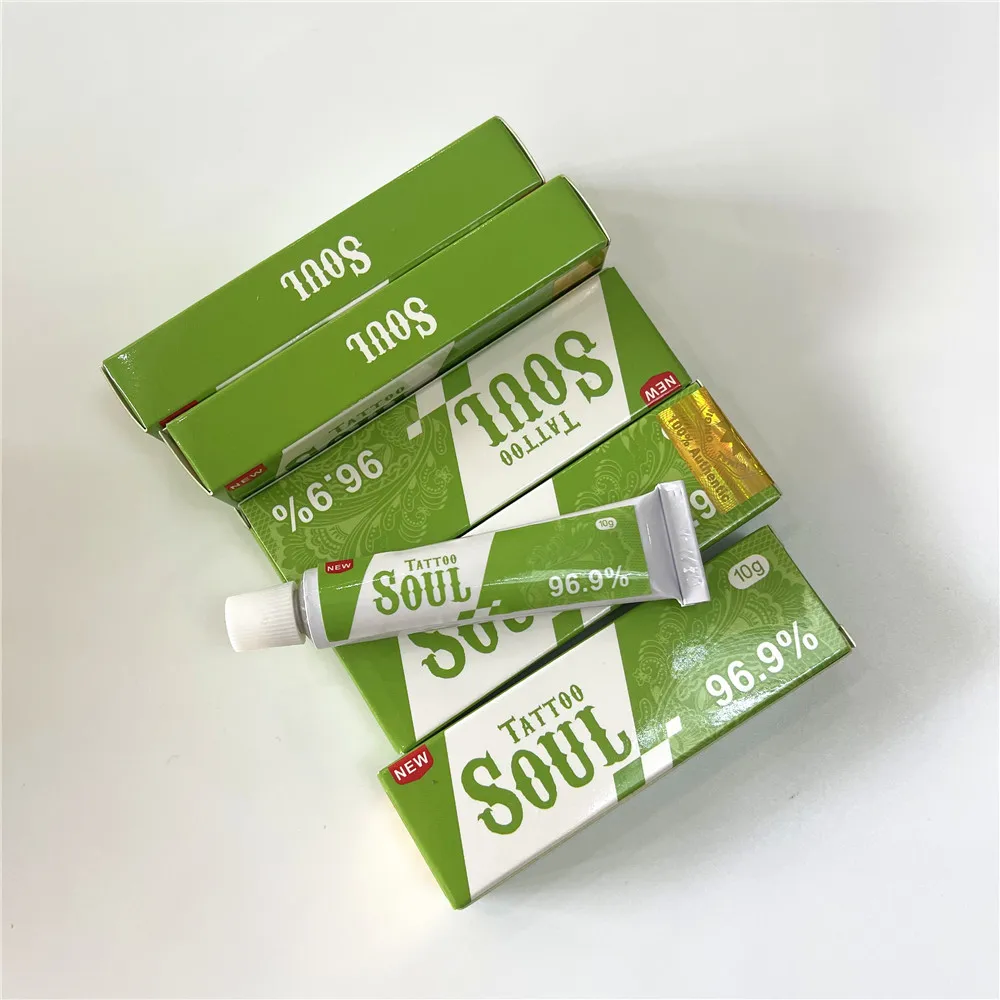 New Arrival 96.9% Green SOUL Tattoo Cream Before Permanent Makeup Piercing Eyebrow Lips Body Skin