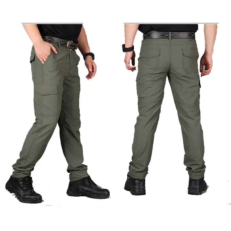 Summer Men Quick-drying Hiking Pants Outdoor Tourism Trekking Waterproof Breathable Camping Climbing Cargo Pants PNT61