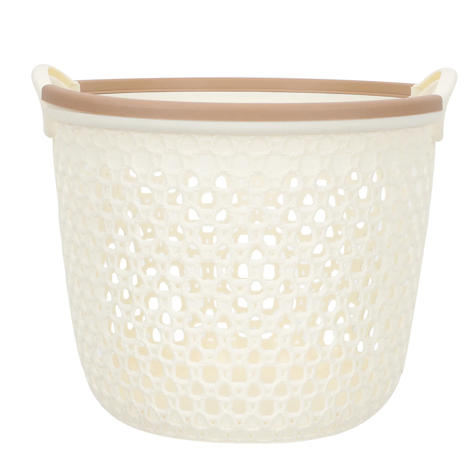 

Premium Hollow-Out Plastic Storage Basket Multi-Function Laundry Basket for Home Bedroom Dorm Dirty Clothes and Small Items