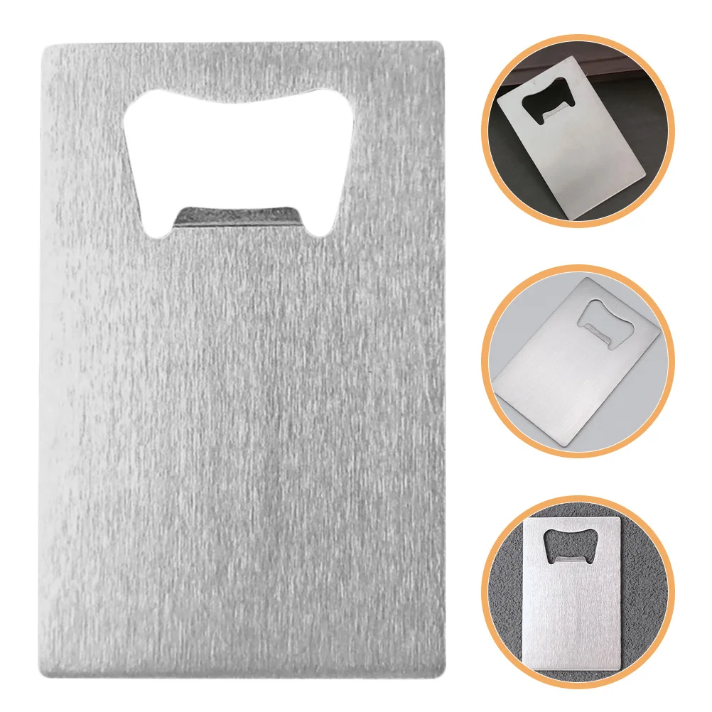 

6Pcs Stainless Steel Credit Card Bottle Opener Portable Slim Beer Beverage Opener for Wallet Bar Restaurant Party