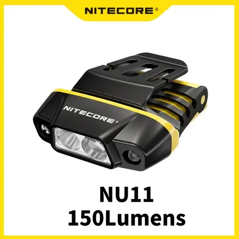 NITECORE NU11 칩 온 캡 라이트 IR 센서 램프 150 루멘 헤드 램프 USB-C 충전식 헤드 라이트 내장 배터리 하이킹 낚시