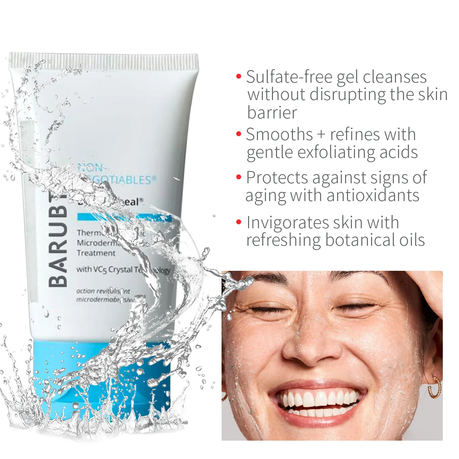 Gentle Exfoliating Scrub for Facial Cleansing Nourishment Moisturization Hydration and Smooth Skin Care Tools