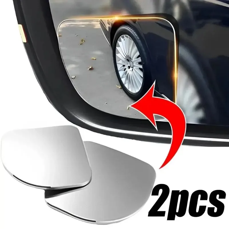 Car bezel-less fan small round 360° car reversing auxiliaryHD car rearview  blind spot