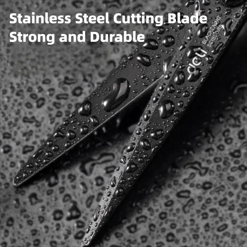 ديلي مقص وعاء من الستانليس ستيل الأسود 210/175 مللي متر مكتب القرطاسية المنزل المطبخ المقصات القاطع أداة القطع #3