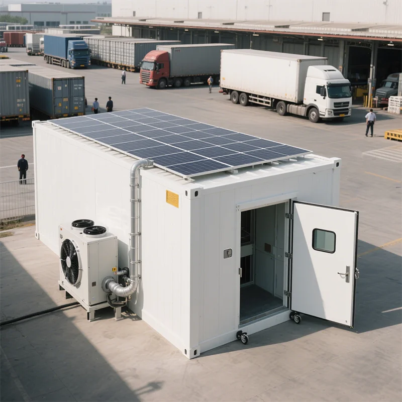 FOODLINE Energy Storage Solar Powered Freezer Container Overcharge Protection Prevent Battery Damage Long Trip Use
