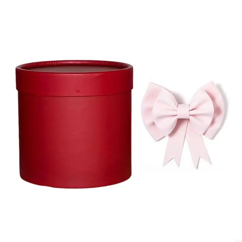 Mini Handmade Flower Bouquets Holder Lovely Round Bucket Upgrades for Gift Wrapping 55KF