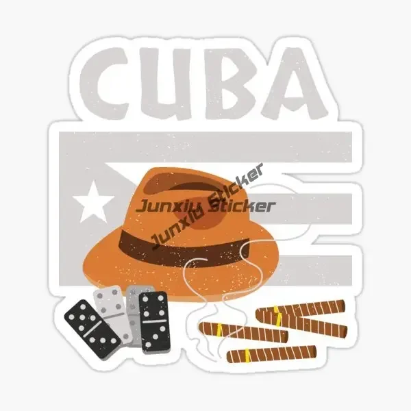 Cuban Cigar CIGARROS CUBANOS Creative Sticker Laptop Motorcycle Bumper Vinyl Self-adhesive Car Sticker view 6