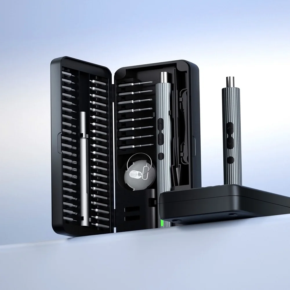 Juego de destornilladores eléctricos autocontenido de mano, 58 en 1, S2, MANTENIMIENTO DE PRECISIÓN duradero, juego de pinzas de destornillador pequeño