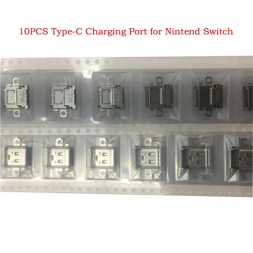 10 PCS Charging Port Connector Replacement Parts  Accessories for Nintendo Switch