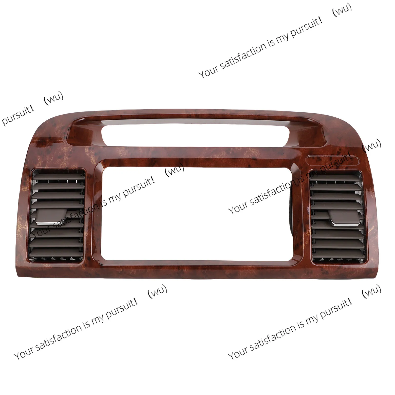 Central front air conditioning dashboard air outlet panel, assembly improved airflow wear resistance
