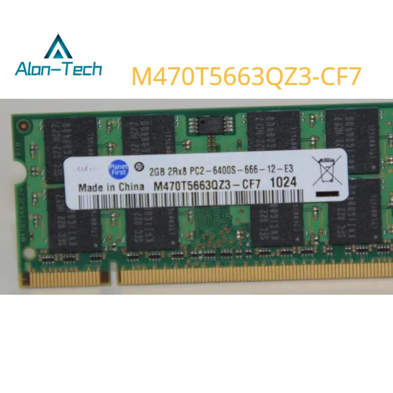 

New For Samsung M470T5663QZ3-CF7 2GB 2Rx8 PC2-6400S-666-12-E3 RAM