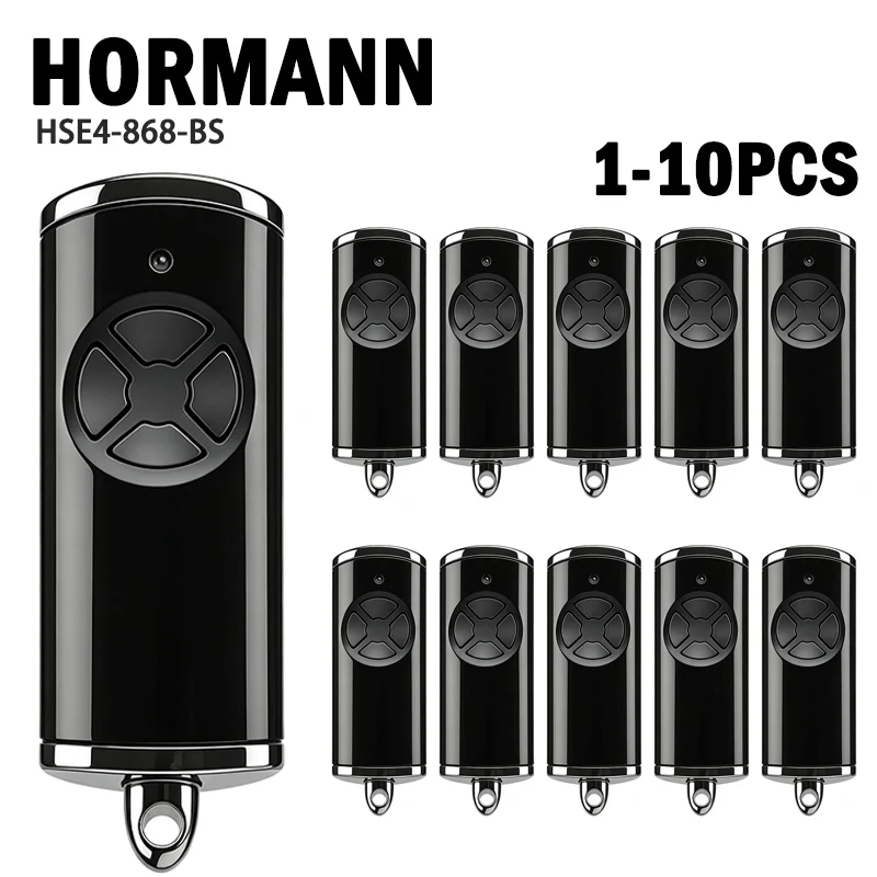 HORMANN HSE4 Remote Control for Garage Bisecur HS1 HS4 HS5 HSE1 HSE2 HSP4 HSD2 HSS4868 BS Gate Opener 868MHz Hand Transmitter