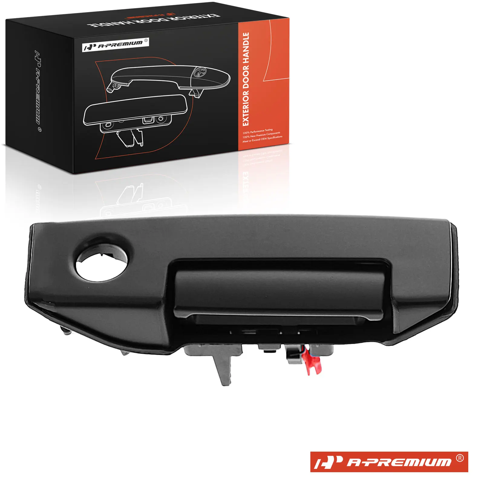 A-Premium Rear Passenger Side Exterior Door Handle with Keyhole for Chevrolet City Express 2015-2018