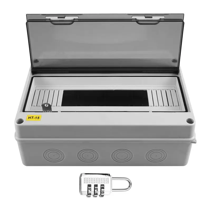 

Распределительная коробка CMHI-HT серии, 15-позиционная, IP65, водонепроницаемая, уличная, пластиковая, с замком, для автоматических выключателей