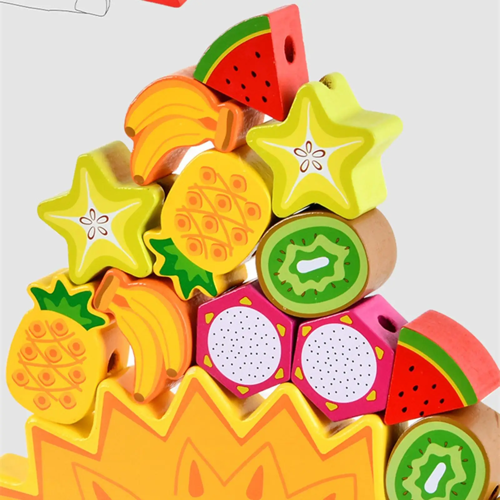 

Colorful Stacking Blocks for Children Wooden Balance for Gift of