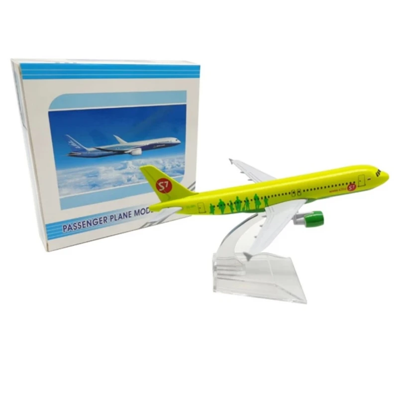 16cm Airplanes Airbus A320 Russian S7 Siberia Airlines Plane Model Alloy Metal Diecast Aircraft Display Gift