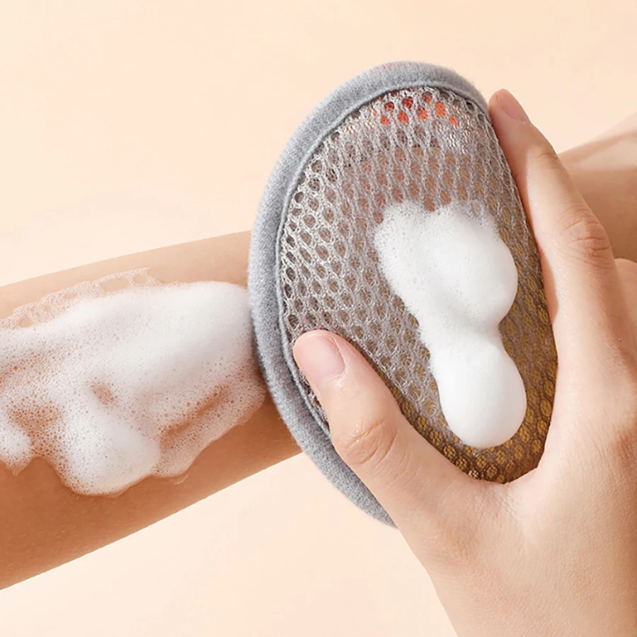 1~8Pcs New Foaming Soap Bag Net Mesh Massage Exfoliator Pouch Bathing Bubble Maker Cleaning Tool