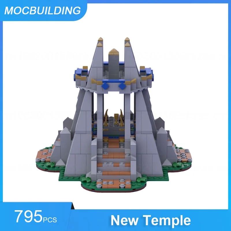 

MOC Building Blocks Ancient & New Temple Model Display DIY Assemble Bricks Educational Creative Collection Toys Xmas Gifts