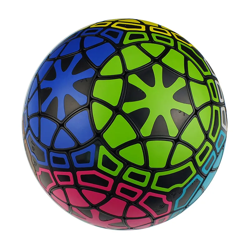 

VeryPuzzle 20-sided 77- Cube Black Sticker Shaped Sphere Children's Educational Toy High Difficulty Collection