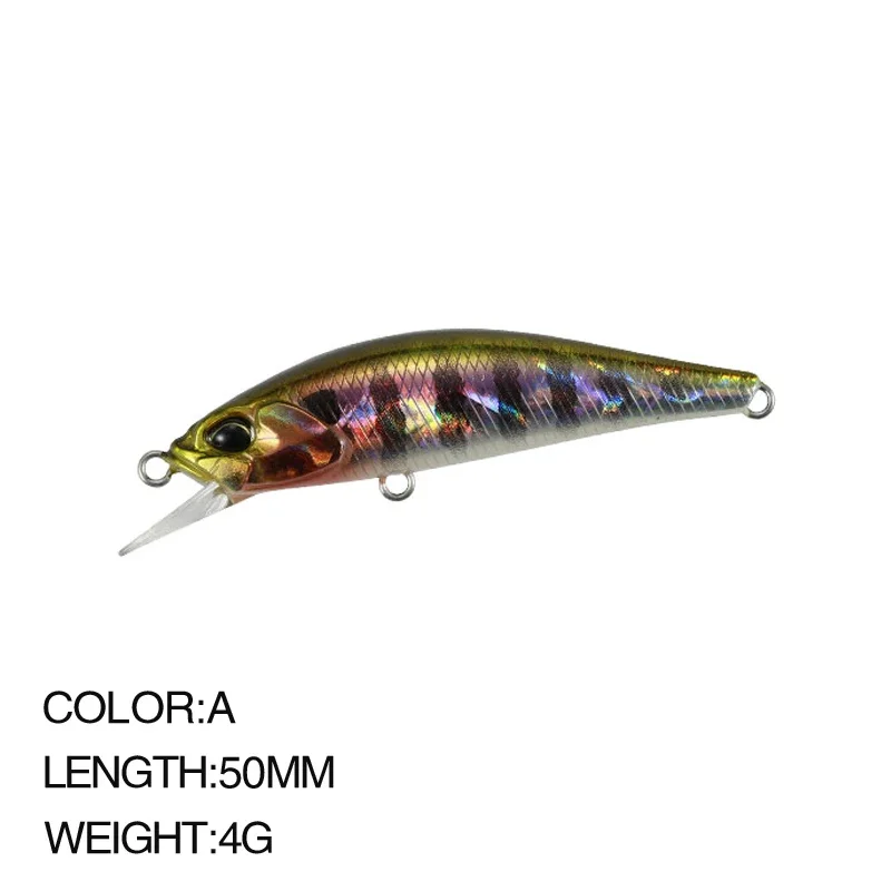 5cm 4g Fishing Lure Micro Minnow Wobbler Sinking Trolling Jerkbait Swimbait Artificial Hard Bait Stream Trout Bait Bass Bait