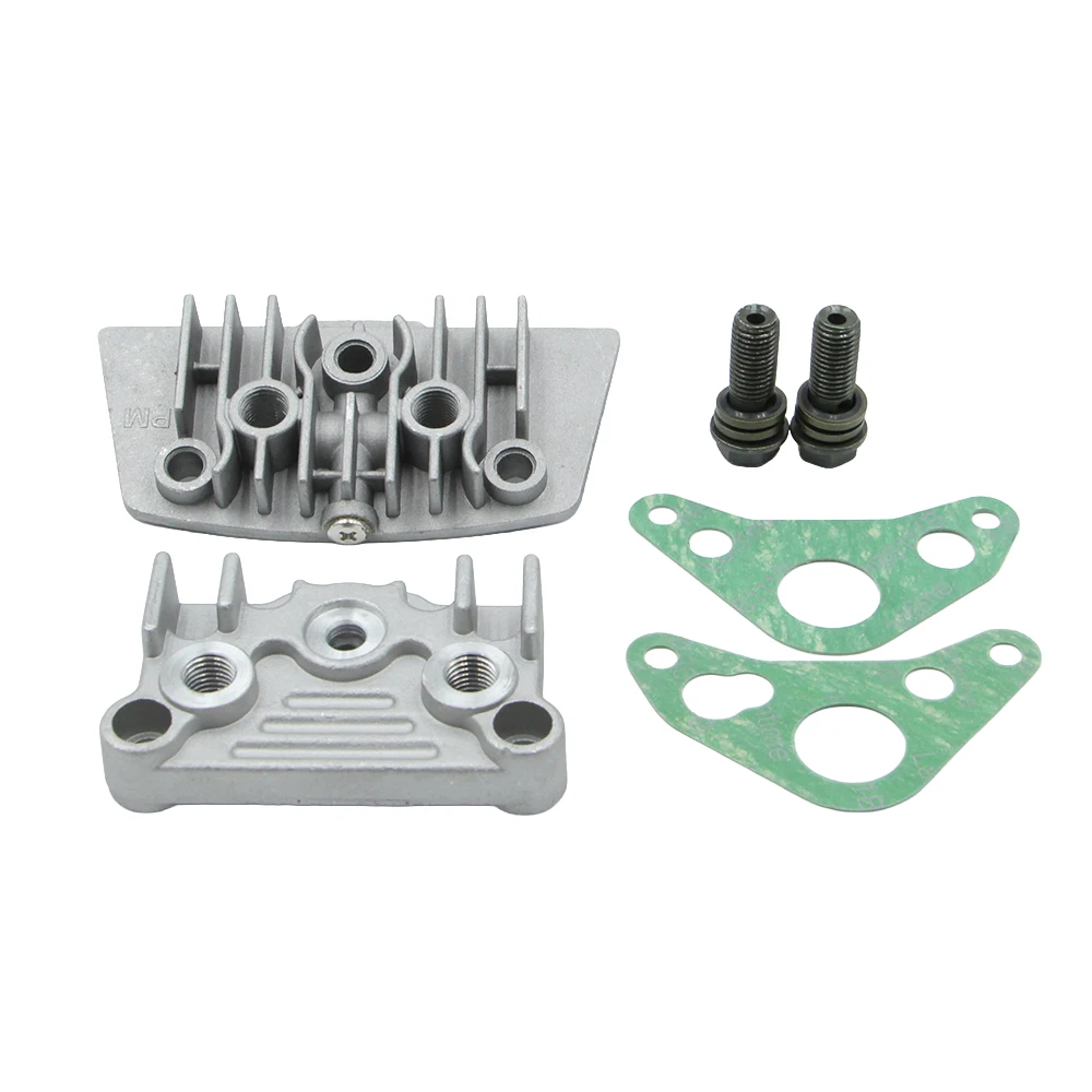 Motorcycle Engine Cylinder Head Cover Oil Cooler Adapter Plate Gasket Screw Kit For 50 110 125 140cc Monkey Dirt Pit Bike ATV