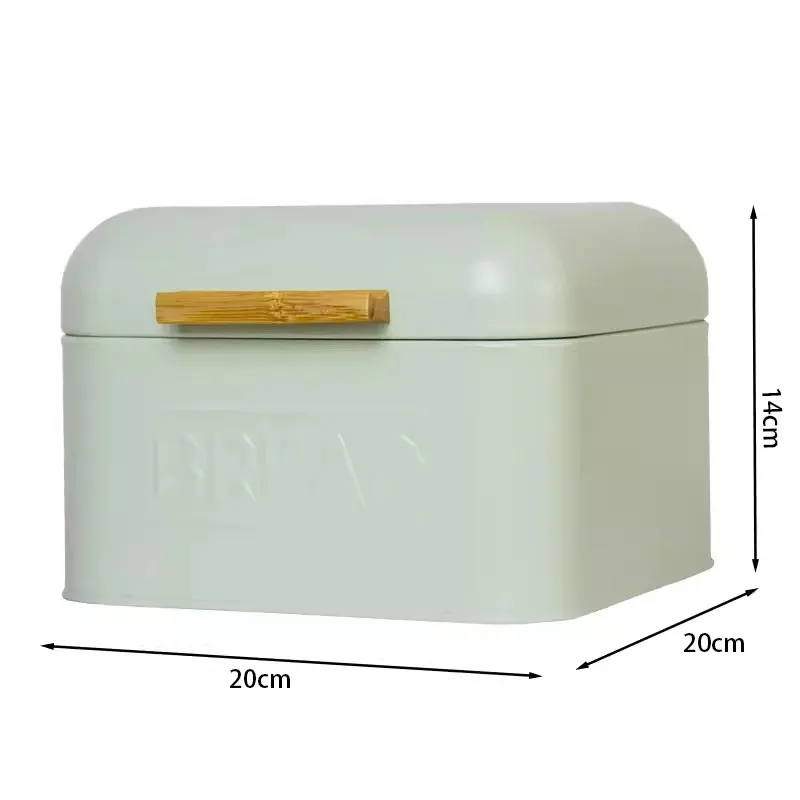 

S/L Metal Box Bread Storage Case Dinner Breakfast Organizer Sundries Make Up Accessories Container Rice Storage Kitchen Items