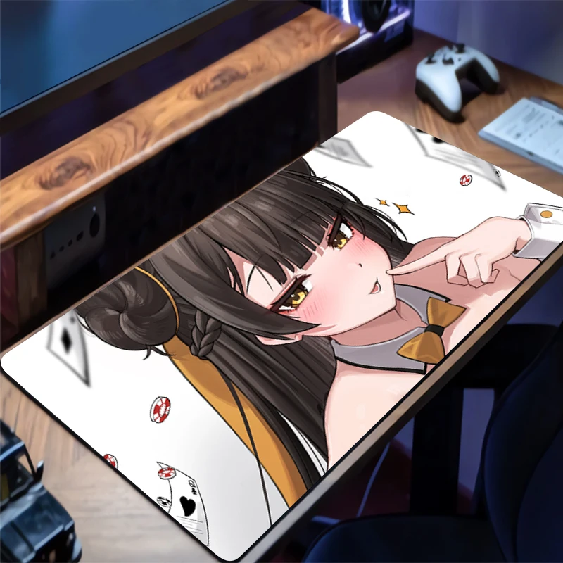 Gaming Mouse Pad Black Survival Eternal Return Office Carpet Mouse Mats Gamer Desk Accessories Computer Pads PC Anime Mousepad