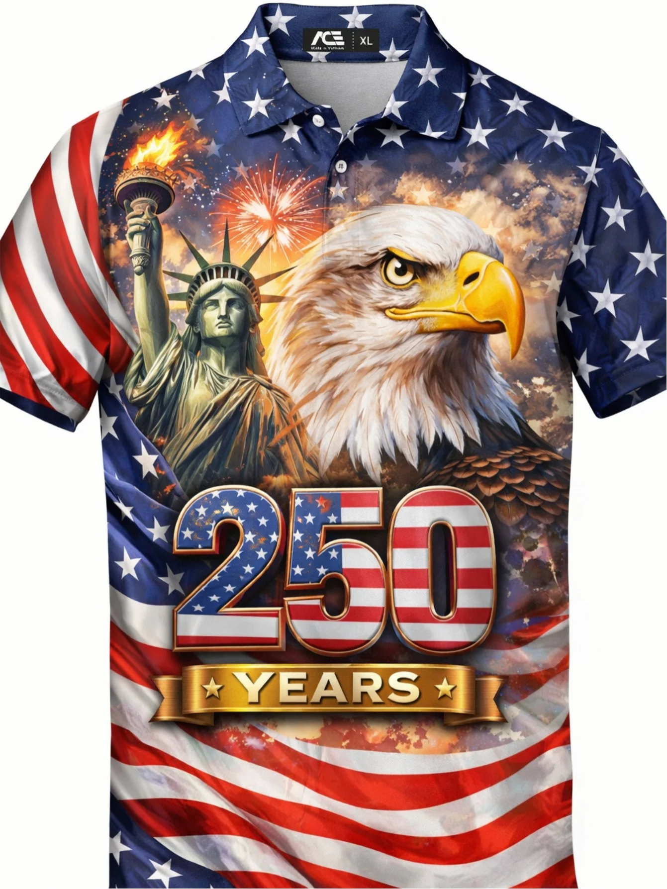 Polo pour homme USA 250e anniv - 3D Printing Usa avis et prix