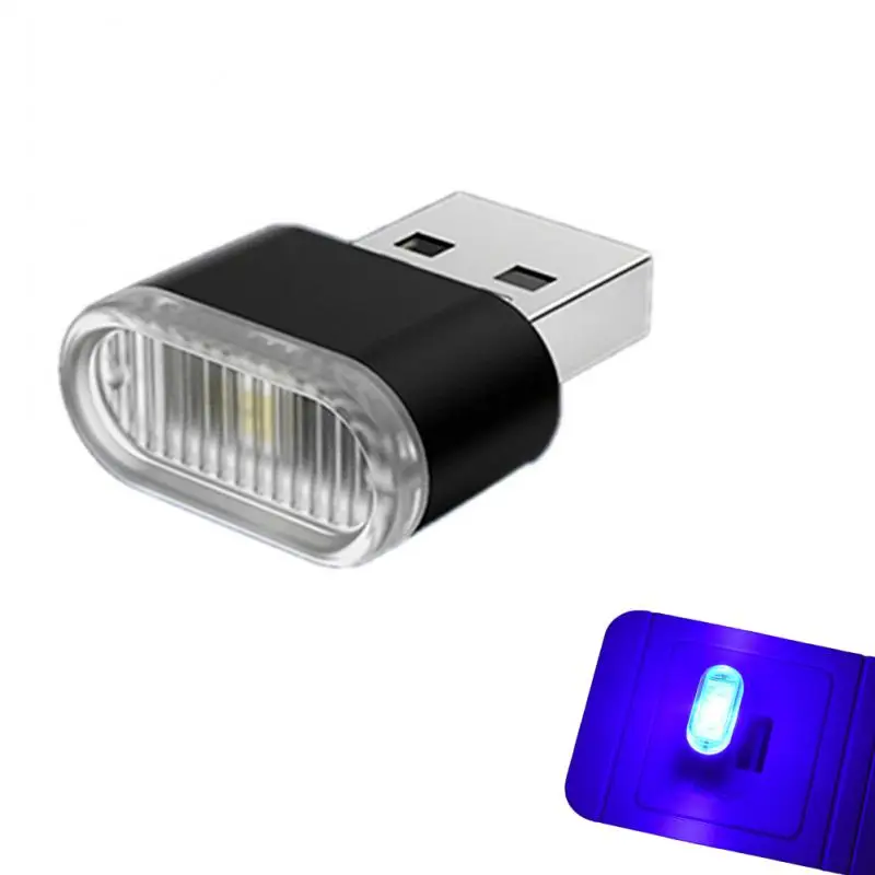 Lampu dekorasi Interior, 10 buah Mini USB lampu buku lampu malam nuansa darurat pencahayaan Interior Universal PC colokan portabel