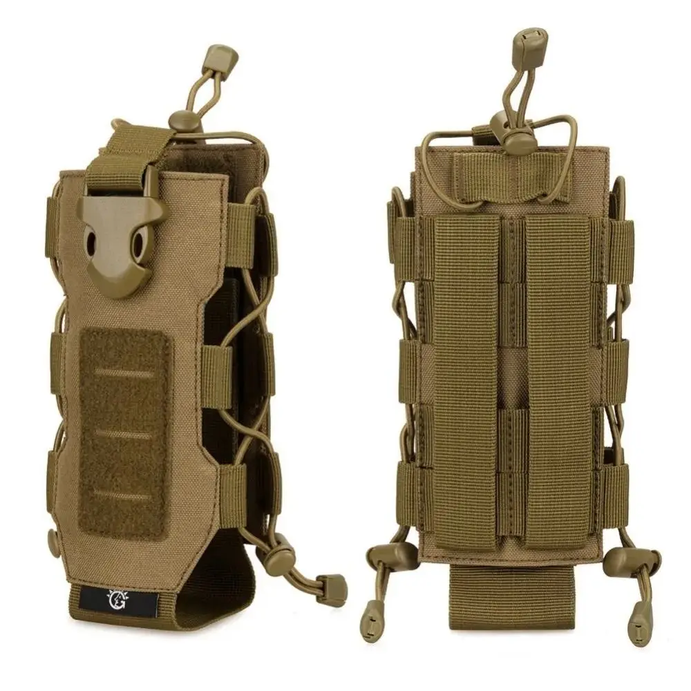 

Сумка для бутылки с водой с системой Molle, износостойкие регулируемые сумки для чайника 300 мл-850 мл, водонепроницаемый чехол для трекинга