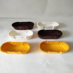 1000PCS Large Boat-Shaped Cake Molds Tray Paper Cups Chiffon Chocolate Cookies Baking Greaseproof Paper Kitchen Utensils
