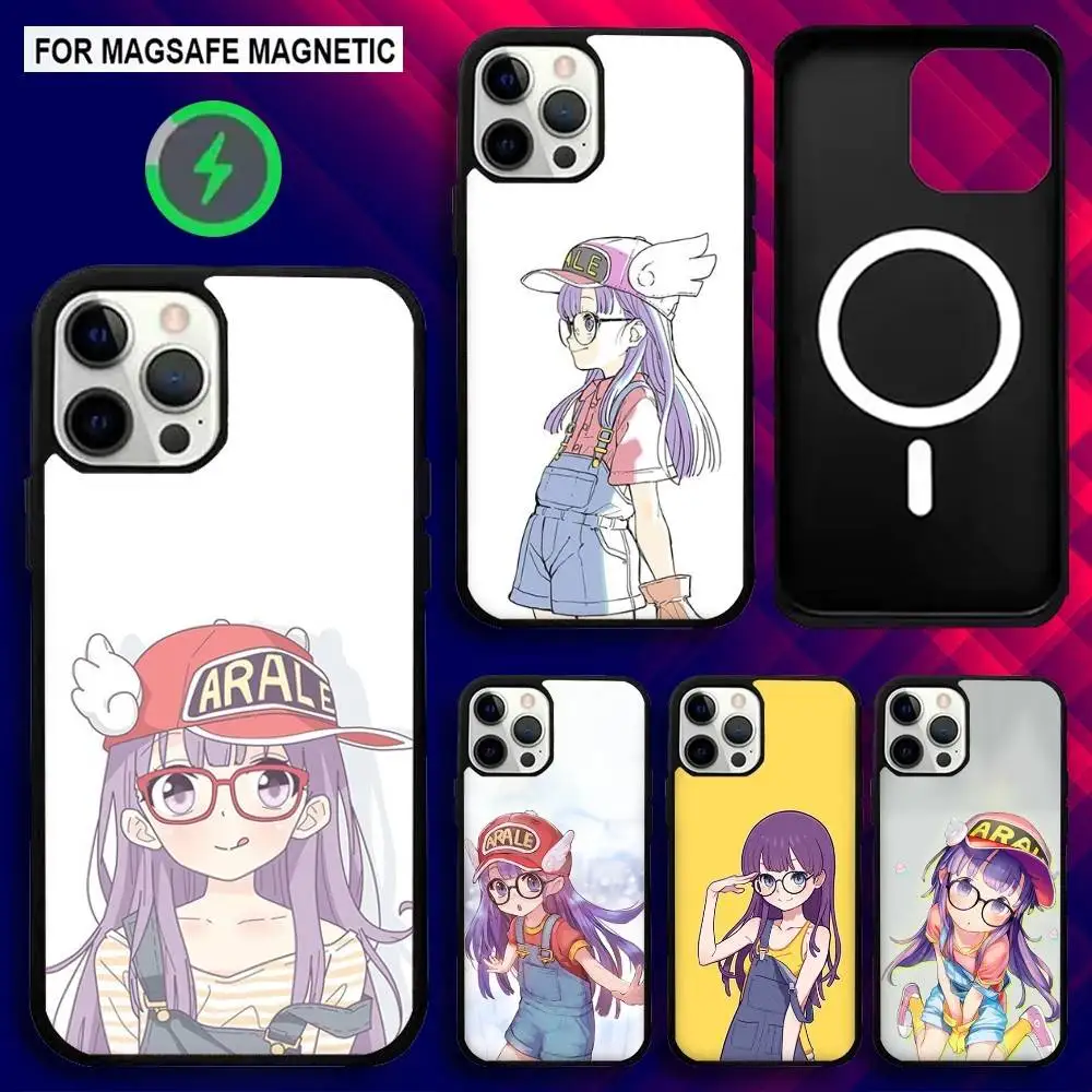 

Cartoon Dr S-Slump A-Arale Phone Case For iPhone 16e,16,15,14,13,12,11,Plus,Pro,Max,Mini Magsafe Magnetic Wireless Charging
