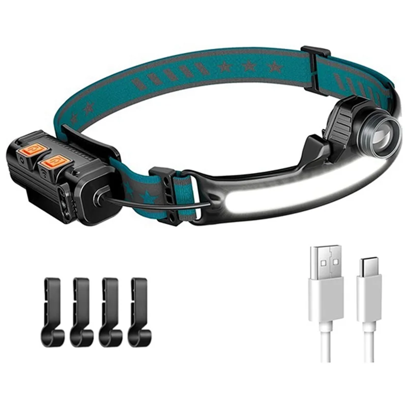 

ABUP-Head Light LED Rechargeable,1000Lumen Head Light Flashligh With Motion Sensor,With 16 Helmet Clip For Camping,Hiking