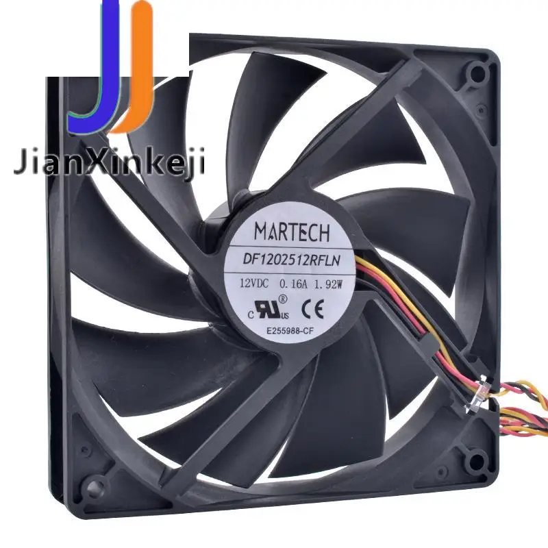 

COOLING REVOLUTION DF1202512RFLN 12CM 120mm fan 12025 12V 3pin speed monitoring super quiet CPU chassis power cooling fan