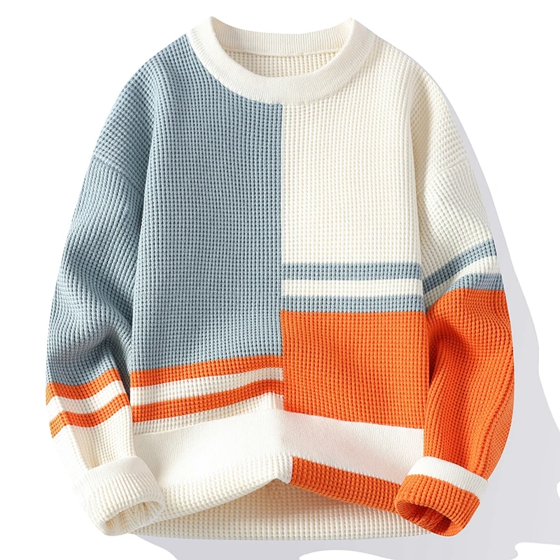 

Pull Homme осень-зима новые вязаные свитера в стиле Харадзюку мужские кашемировые пуловеры корейский элитный модный толстый теплый повседневный свитер