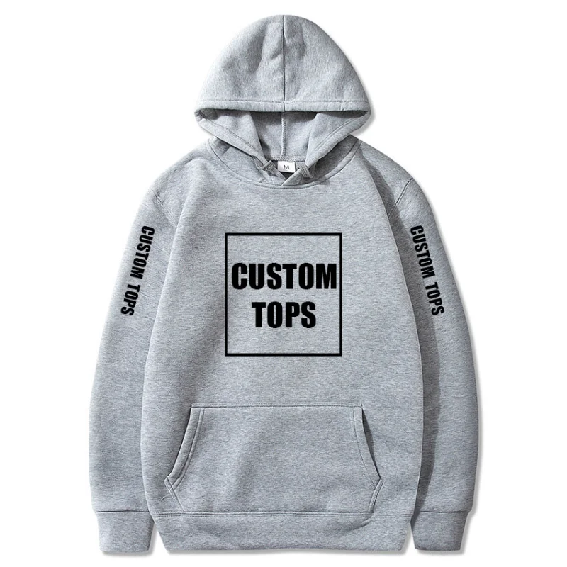 Your OWN Design Text Picture Custom Sweatshirt Unisex DIY Anime Print Hoodies Loose Casual Hoody LOGO Clothing Sportswear