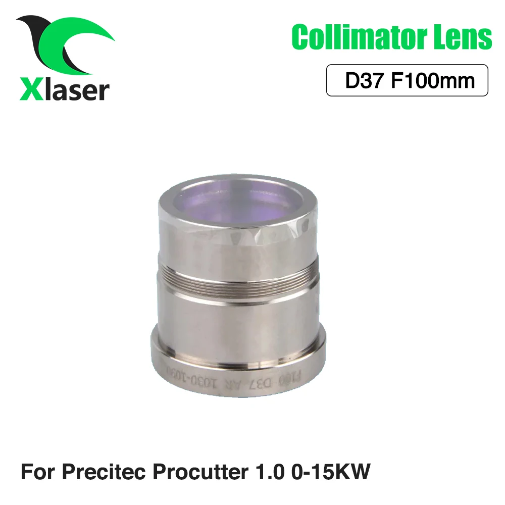 Lente colimadora XLaser Precitec D37 F100 con soporte para cabezal de corte láser de fibra Precitec ProCutter 1,0 0-15000W