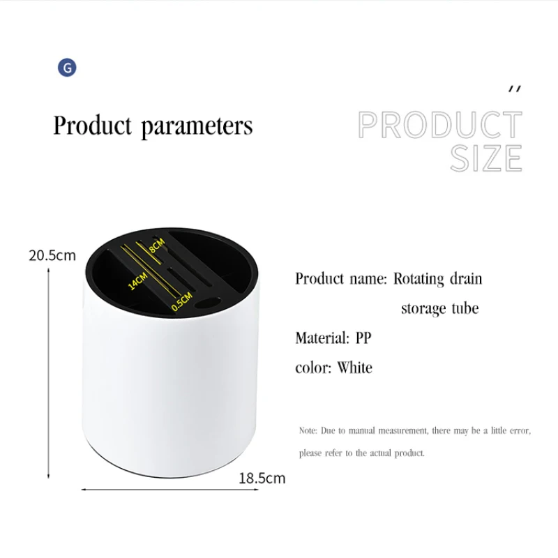 

Kitchen Multifunctional chopper holder Chopstick cage rotating storage rack Kitchen organizer shelf